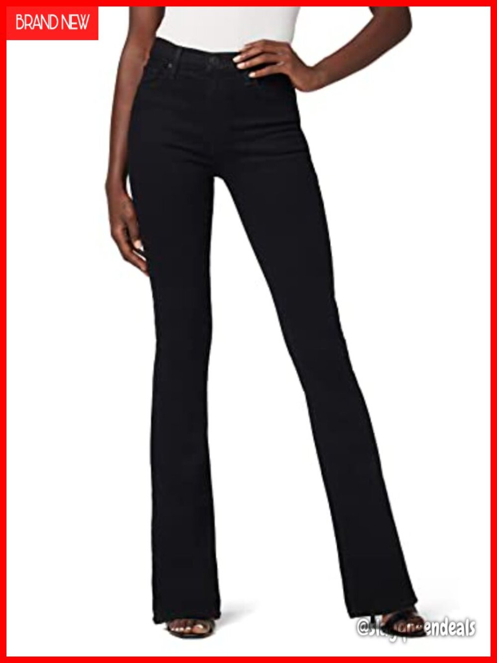 High Rise Bootcut Jeans Slim Contoured Fit Premium Denim